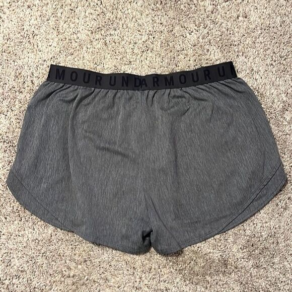 Under Armour Play Up Shorts Women’s XL Gray Training Running Loose Fit UA Logo - Picture 5 of 5